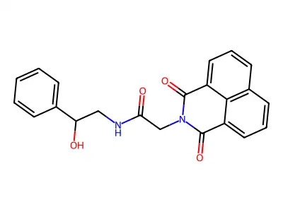 2-(1,3-dioxobenzo[de]isoquinolin-2-yl)-N-(2-hydroxy-2-phenylethyl)acetamide structure