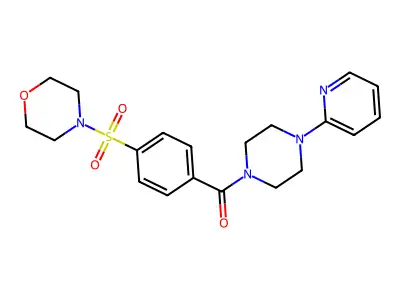 (4-(Morpholinosulfonyl)phenyl)(4-(pyridin-2-yl)piperazin-1-yl)methanone structure