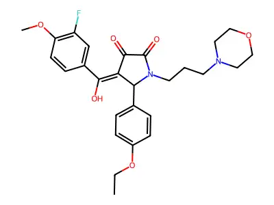 5-(4-ethoxyphenyl)-4-(3-fluoro-4-methoxybenzoyl)-3-hydroxy-1-[3-(morpholin-4-yl)propyl]-2,5-dihydro-1H-pyrrol-2-one structure