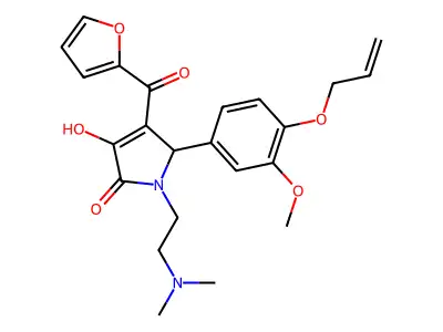 5-(4-(Allyloxy)-3-methoxyphenyl)-1-(2-(dimethylamino)ethyl)-4-(furan-2-carbonyl)-3-hydroxy-1H-pyrrol-2(5H)-one structure