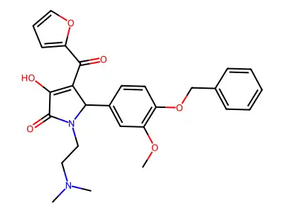 5-(4-(Benzyloxy)-3-methoxyphenyl)-1-(2-(dimethylamino)ethyl)-4-(furan-2-carbonyl)-3-hydroxy-1H-pyrrol-2(5H)-one structure