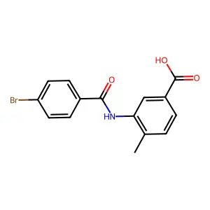 3-(4-Bromobenzamido)-4-methylbenzoic acid structure
