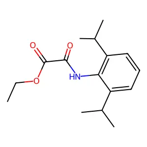 Ethyl (2,6-diisopropylanilino)(oxo)acetate structure