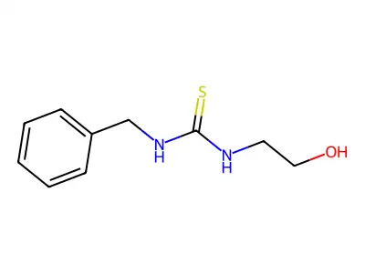 N-benzyl-N'-(2-hydroxyethyl)thiourea structure