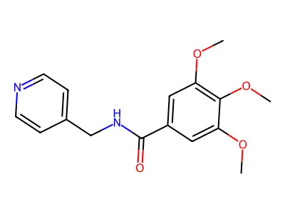 3,4,5-Trimethoxy-N-(4-pyridinylmethyl)benzamide structure