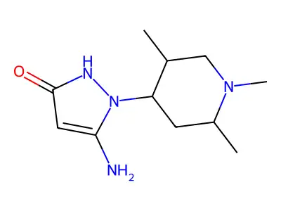 5-Amino-1-(1,2,5-trimethyl-piperidin-4-yl)-1H-pyrazol-3-ol structure