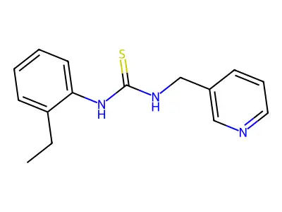 1-(2-Ethylphenyl)-3-(pyridin-3-ylmethyl)thiourea structure