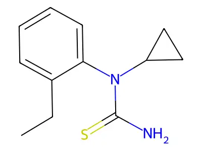 1-Cyclopropyl-3-(2-ethylphenyl)thiourea structure
