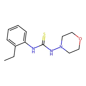 N-(2-ethylphenyl)-N'-(4-morpholinyl)thiourea structure