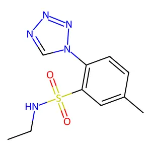 N-ethyl-5-methyl-2-(tetrazol-1-yl)benzenesulfonamide structure
