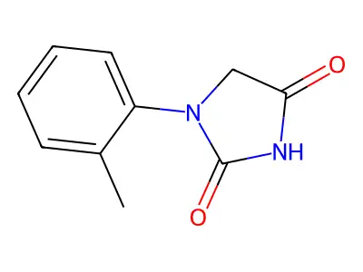 1-(2-Methylphenyl)imidazolidine-2,4-dione structure