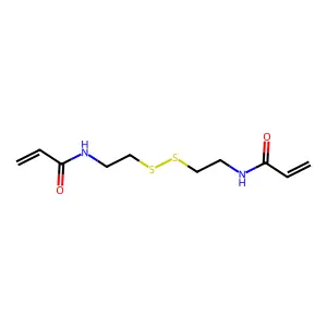 N,N'-双(丙烯酰)胱胺 structure
