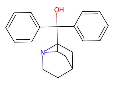 2-Quinuclidinemethanol, alpha,alpha-diphenyl- structure