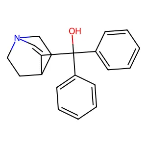 1-Azabicyclo(2.2.2)oct-2-ene-3-methanol, alpha,alpha-diphenyl- structure