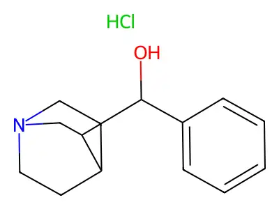 3-Quinuclidinemethanol, alpha-phenyl- structure
