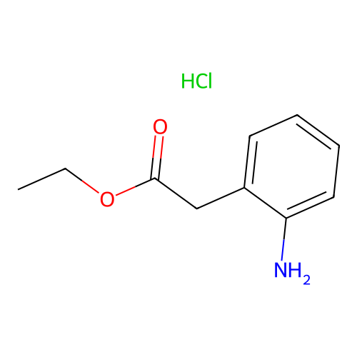 Ethyl 2-(2-aminophenyl)acetate hydrochloride structure