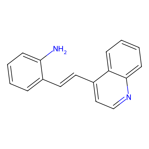 2-[(E)-2-quinolin-4-ylethenyl]aniline structure