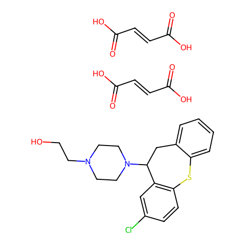 Noroxyclothepin dimaleate structure