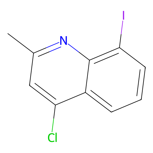 4-Chloro-8-iodo-2-methylquinoline structure
