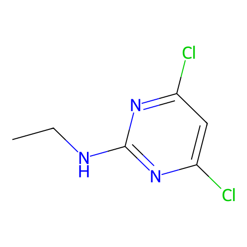 4,6-dichloro-N-ethylpyrimidin-2-amine structure