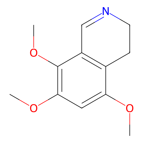 5,7,8-Trimethoxy-3,4-dihydroisoquinoline structure