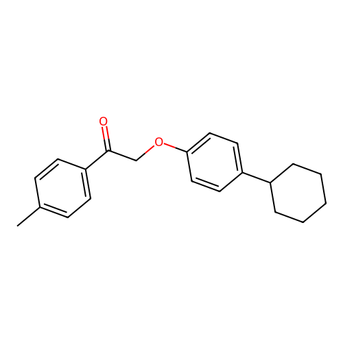 2-(4-Cyclohexylphenoxy)-1-(4-methylphenyl)ethanone structure