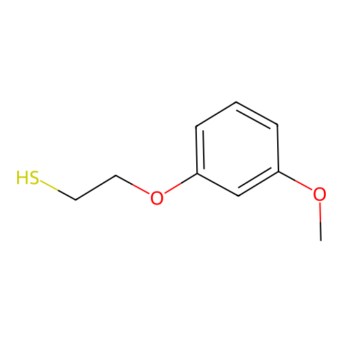 2-(3-Methoxyphenoxy)ethanethiol structure