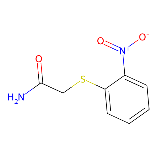 2-(2-Nitrophenylthio)acetamide structure