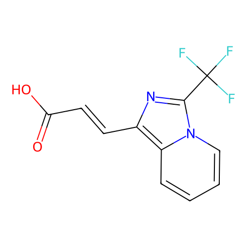 3-[3-(Trifluoromethyl)imidazo[1,5-a]pyridin-1-yl]prop-2-enoic acid structure