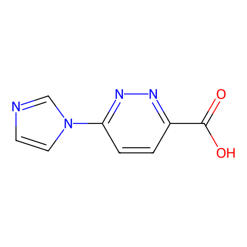 6-(1H-imidazol-1-yl)pyridazine-3-carboxylic acid structure