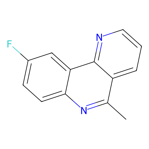 9-Fluoro-5-methylbenzo[h][1,6]naphthyridine structure