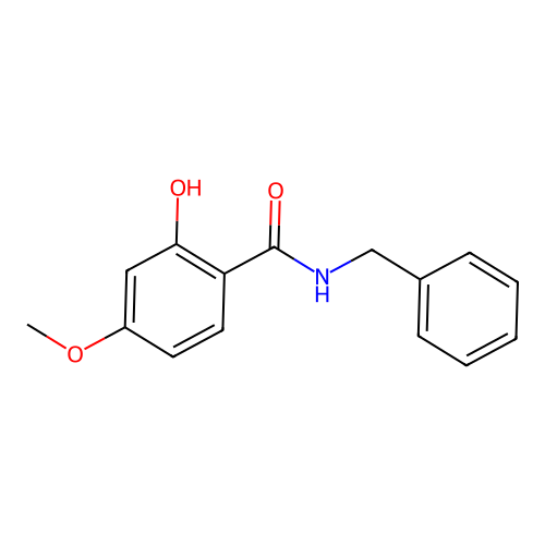 N-benzyl-2-hydroxy-4-methoxybenzamide structure