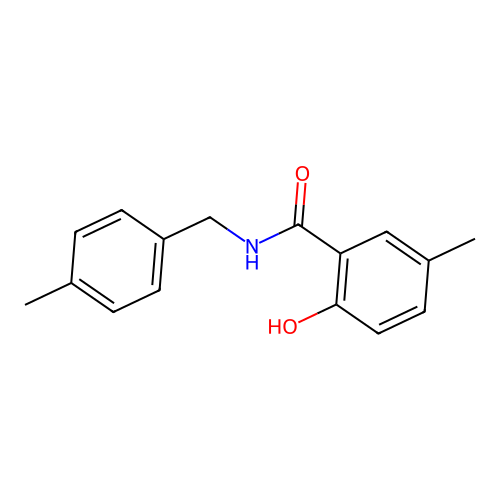 2-hydroxy-5-methyl-N-(p-tolylmethyl)benzamide structure