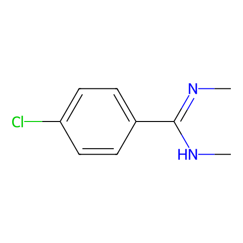 4-chloro-N,N'-dimethylbenzenecarboximidamide structure