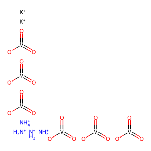 Tetraammonium dipotassium vanadate structure