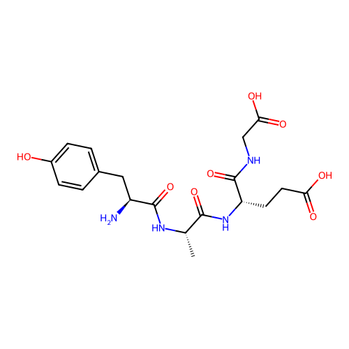 Poly(tyrosyl-alanyl-glutamyl-glycine) structure