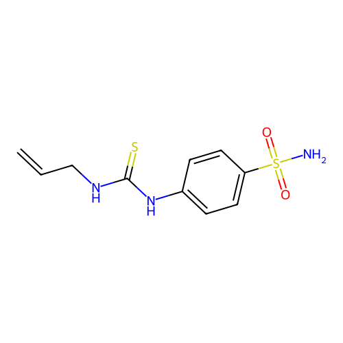 N-(4-aminosulfonylphenyl)-N'-allyl-thiourea structure