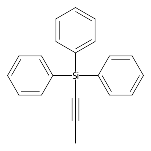 1-triphenylsilylpropyne structure