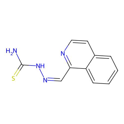 2-(1-Isoquinolinylmethylene)hydrazinecarbothioamide structure