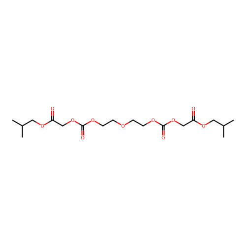 Bis(2-methylpropyl) 4,12-dioxo-3,5,8,11,13-pentaoxapentadecane-1,15-dioate structure
