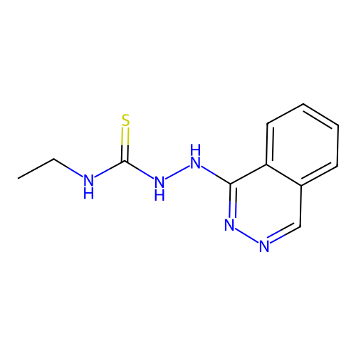 Hydrazinecarbothioamide, N-ethyl-2-(1-phthalazinyl)- structure