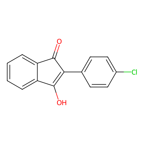 2-(4-Chlorophenyl)-3-hydroxyinden-1-one structure