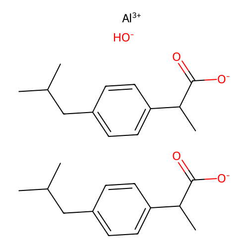 Ibuprofen Aluminum structure