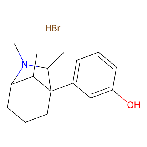 3-(6,7,8-Trimethyl-6-azabicyclo(3.2.1)octan-1-yl)phenol--hydrogen bromide (1/1) structure