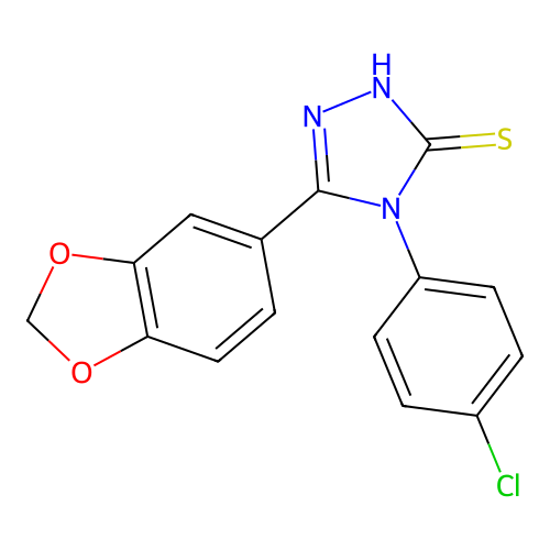 5-(Benzo[d][1,3]dioxol-5-yl)-4-(4-chlorophenyl)-4H-1,2,4-triazole-3-thiol structure