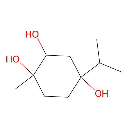 1,2,4-Trihydroxymenthane structure