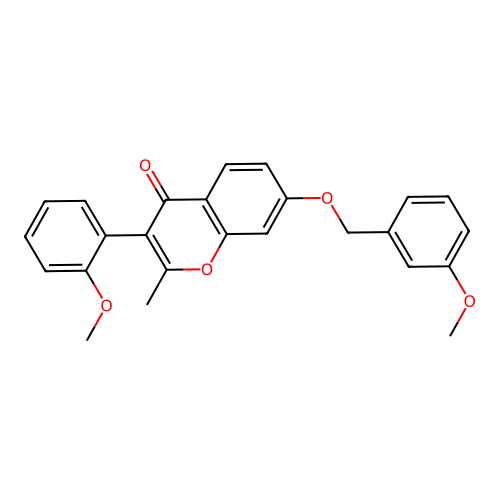 3-(2-Methoxyphenyl)-7-[(3-methoxyphenyl)methoxy]-2-methylchromen-4-one structure