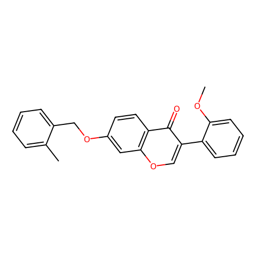 3-(2-Methoxyphenyl)-7-[(2-methylphenyl)methoxy]chromen-4-one structure