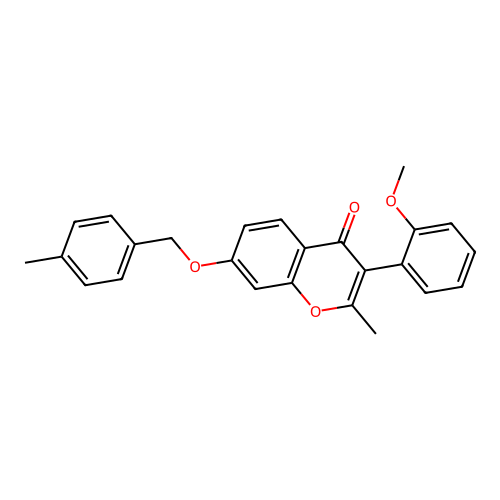3-(2-Methoxyphenyl)-2-methyl-7-[(4-methylphenyl)methoxy]chromen-4-one structure
