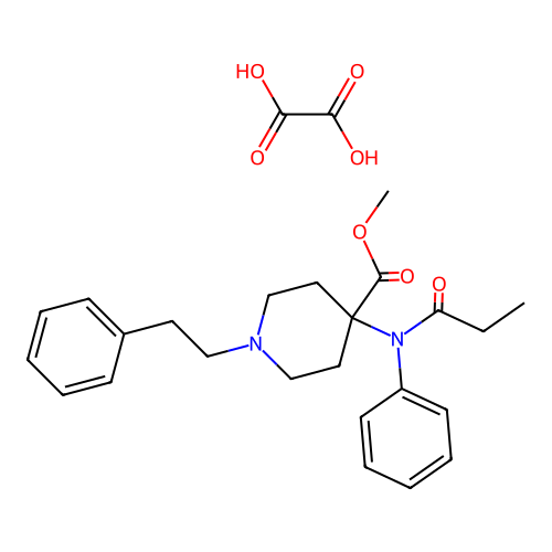 Carfentanil oxalate structure